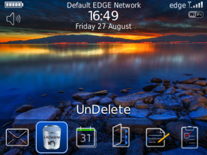 UnDelete v1.0.6 for blackberry applications