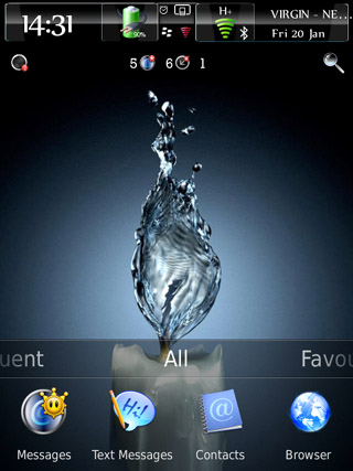 Conceptual v1.0 for blackberry torch 2 9810 theme