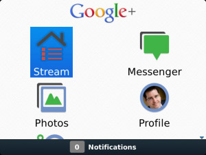 <b>Google+ v1.0.57 for blackberry App(os5.0)</b>