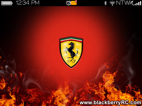 Red Ferrari for blackberry 96xx,9700,9780 themes