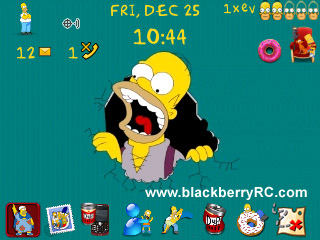 <b>Simpsons Bottom Dock for BB 83XX,87XX,88XX theme </b>