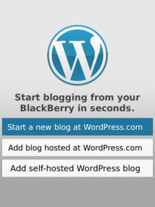 WordPress for BlackBerry v1.6.0 beta(os5.0)