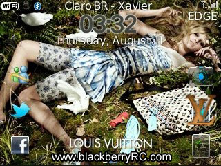 Louis Vuitton for blackberry curve 8520,8530 themes