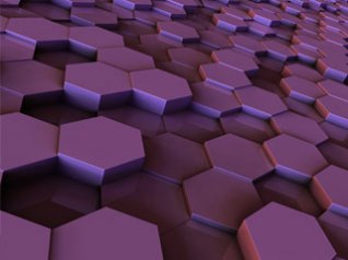 3D Hexagon for blackberry bold 9900 wallpaper