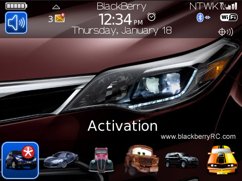 Toyota Avalon for blackberry 89xx,96xx,9700 themes