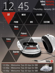 Evolve Grid Theme for blackberry ( US$6.99 )