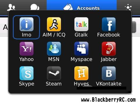 Imo v1.1.4 applications for blackberry OS 5.0,6.0