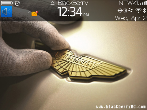 Aston Martin zen theme for blackberry 9650,97xx s