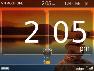 Os6 like Clock theme for blackberry 83xx,87xx,88xx series