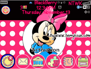 Minnie for blackberry 8500,9300 themes os5.0