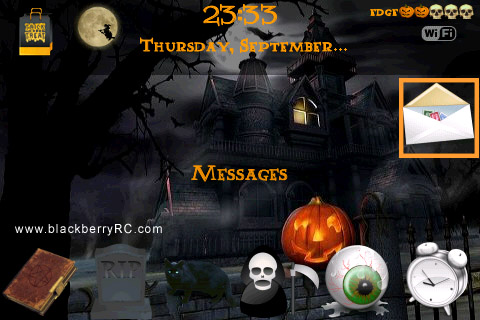 free Halloween v1.0 for blackberry 9000 themes os4.6