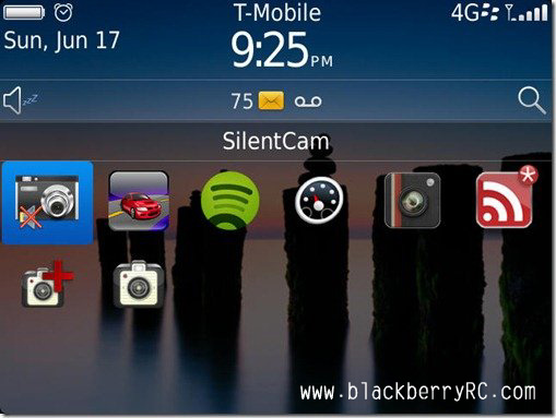 Silent Camera for blackberry software