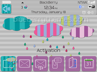 free Rain Colors for blackberry 9000 bold themes