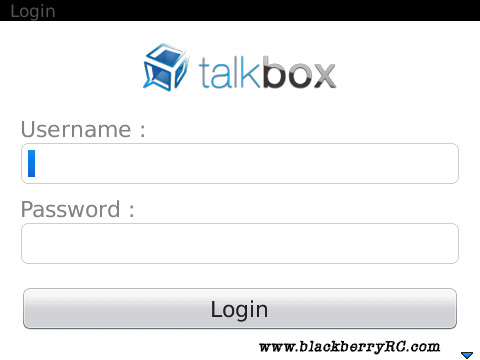 TalkBox v1.02 for blackberry apps