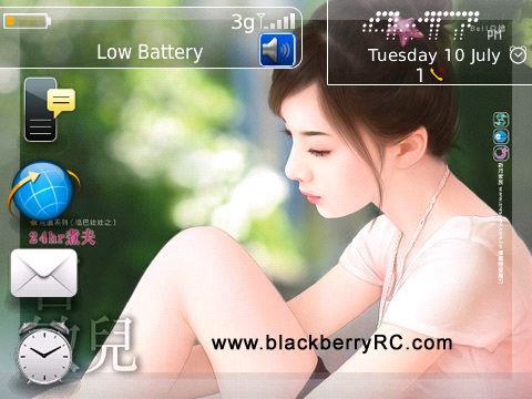 Beautiful Girl os7 icons for BB 89xx,96xx, 9700 themes