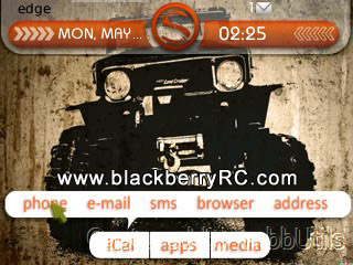 Black Car for blackberry 8800 curve themes