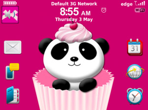 Cherry Panda for blackbery 9900, 9930 themes os7