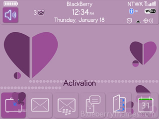 free MidHearts for blackberry 9300 curve os6.0 themes