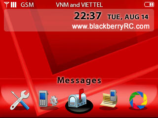 Red Verizon theme for blackberry 83xx,87xx,88xx themes