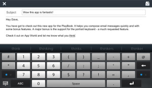 <b>Compose Email v1.0.0.6 for playbook os 1.0.7 +</b>