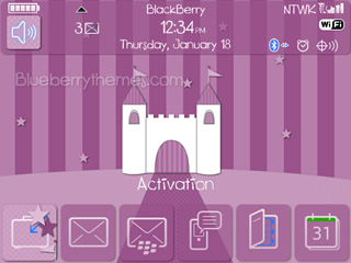 Purple Castle for blackberry 90xx bold themes os5.0/4.6