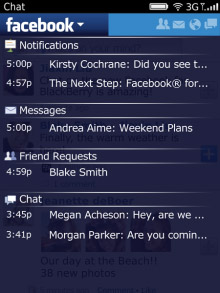 <b>Facebook Version 3.0.0.17 for BlackBerry applicat</b>