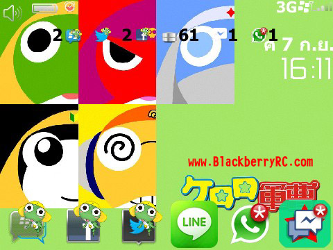 KERORO CARTOON SMILE for 9700, 9780 themes