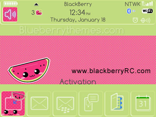 Watermelon theme for blackberry 9000 bold themes