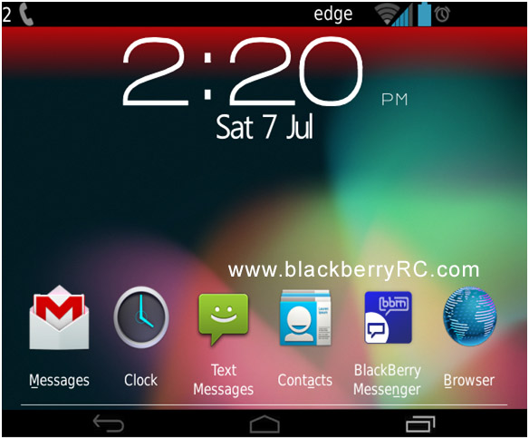 <b>JellyBerry a new theme for blackberry 9900, 9930</b>