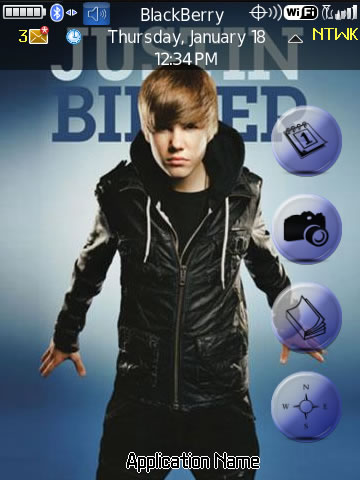 Justin Bieber for 9800 torch themes