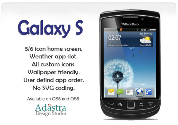 <b>Galaxy S 3 for blackberry torch 9800 themes</b>