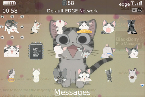 Cartoon Cat for blackberry 9000 bold themes