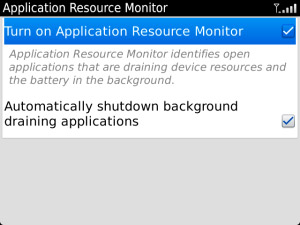 BlackBerry Application Resource Monitor v1.0.0.35