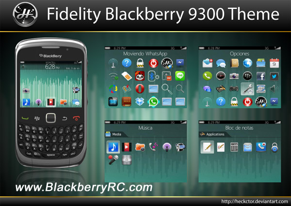 free Fidelity for blackberry 9300 themes