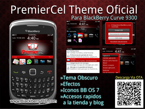 PremierCel for blackberry 93xx os6.0 themes