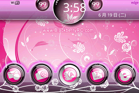 Blossom pink theme for bold 9000 os4.6 themes