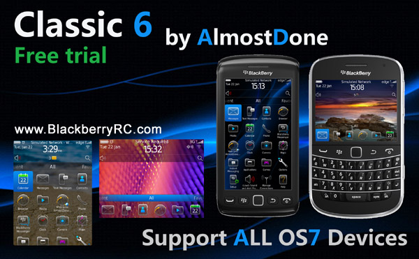 Classic 6 for blackberry 9350,9360,9370,9620 themes ( trial