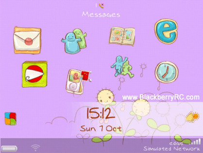 Cute Sunny Day for blackberry 9350,9360,9370,9620 themes