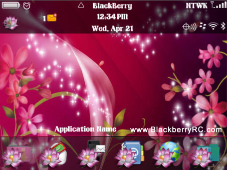 <b>Flower Sparkles for BB 9360,9350,9370,9620 themes</b>