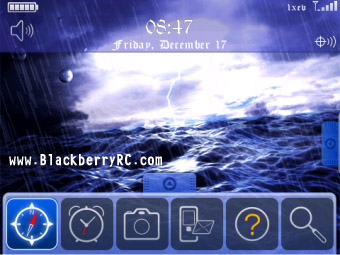 Sea Storm Animated Theme for blackberry 9000 phone