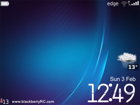 <b>Simple Clean Theme with BlackBerry 10 Icons for 9</b>