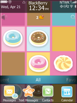 <b>Donut Theme for torch 9850, 9860 themes</b>