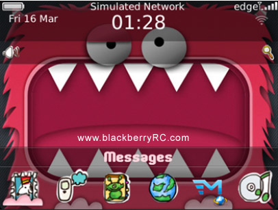 <b>Mouth Monster for blackberry 9900,9930,9981 theme</b>