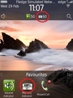 Memory Indicator v1.0 for os5.0+ apps