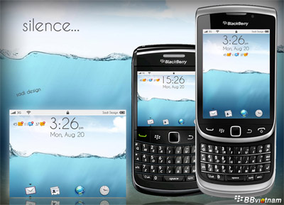 Silence Bold 9000 Themes for your BlackBerry