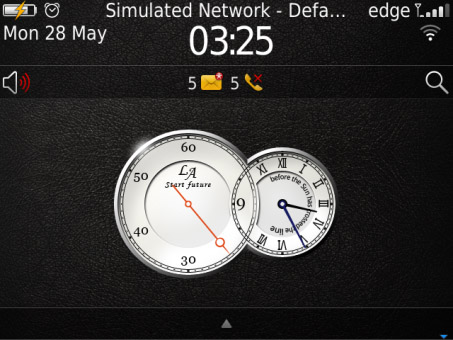 <b>LA-Clock theme for bb os6 97xx, 9650 themes</b>