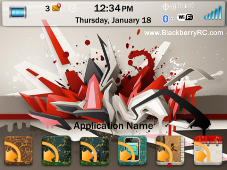 3d graffiti Theme (89xx, 96xx, 9700 themes)