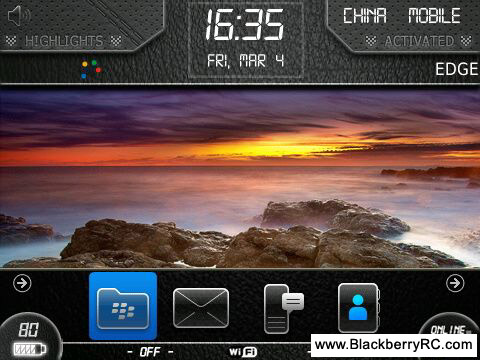 Kaiowas theme for blackberry 9780,9700,9650 bold themes