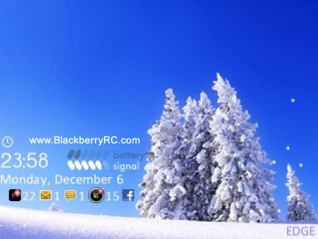 <b>SnowFlake for blackberry 85xx, 93xx os5 themes</b>