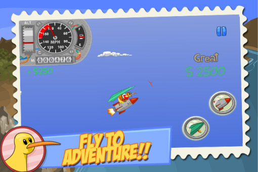 <b>Fly Kiwi Fly! - Classic blackberry 10 games</b>